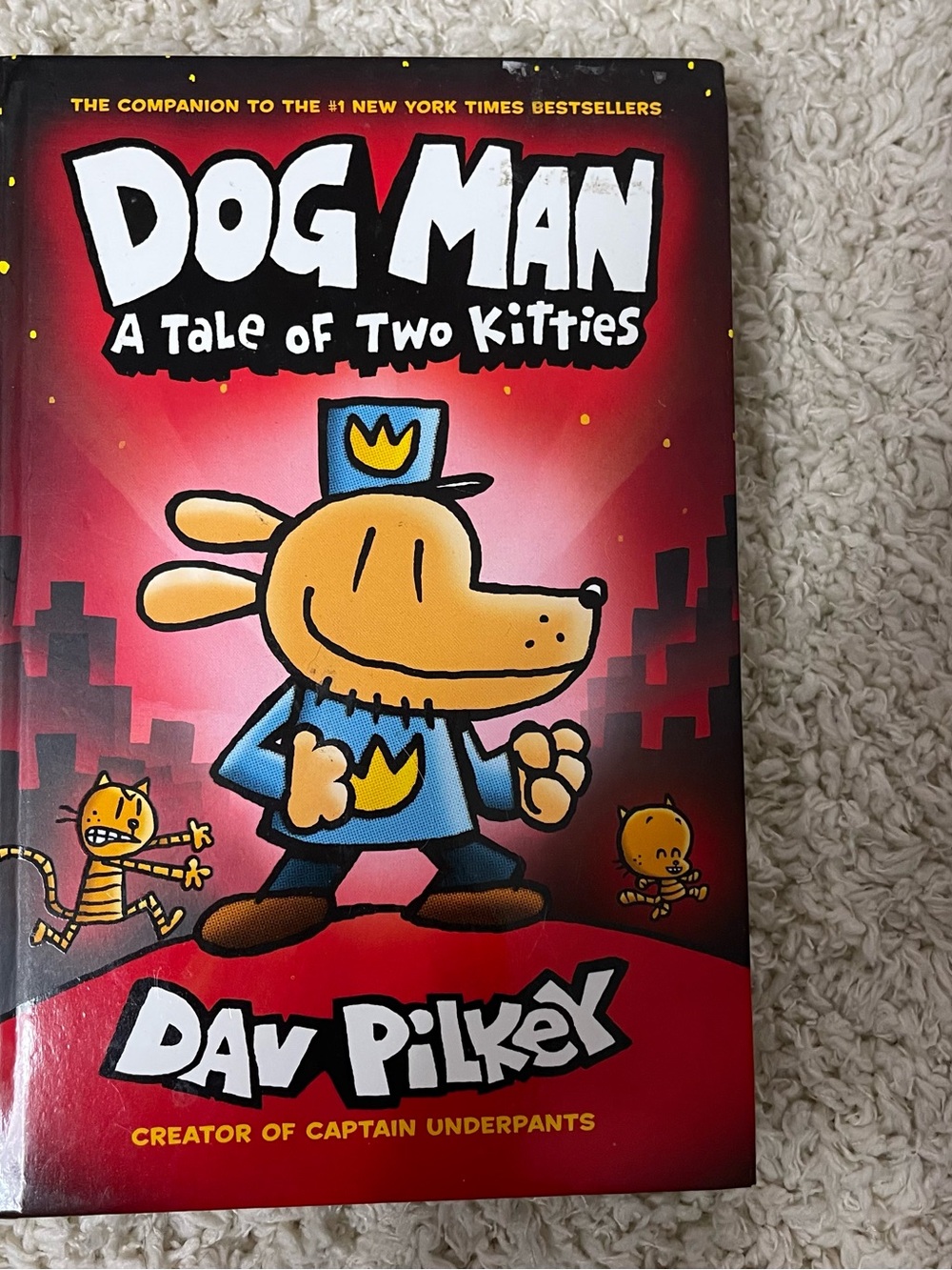 Scholastic Dog Man Hardcover The Tail of Two Kitties